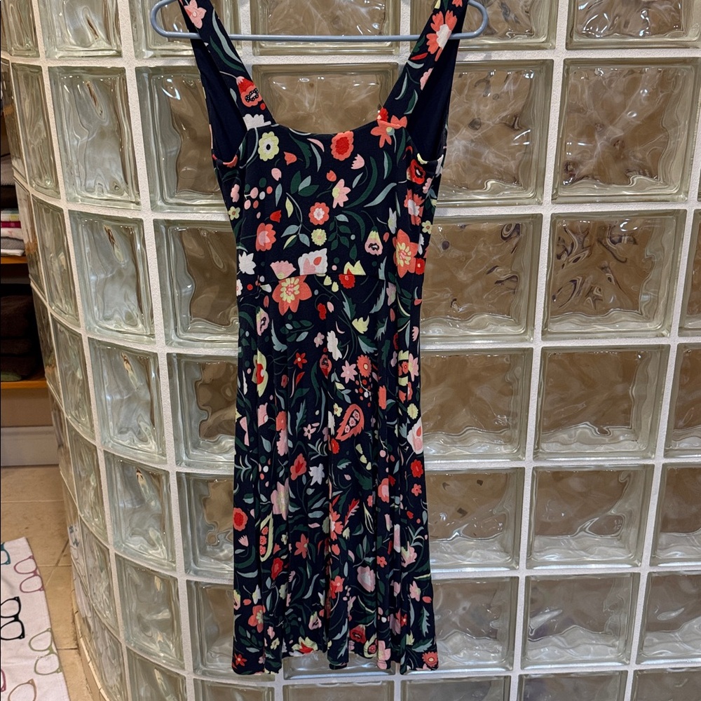 Boden Navy Floral Midi Dress - Picture 6 of 6